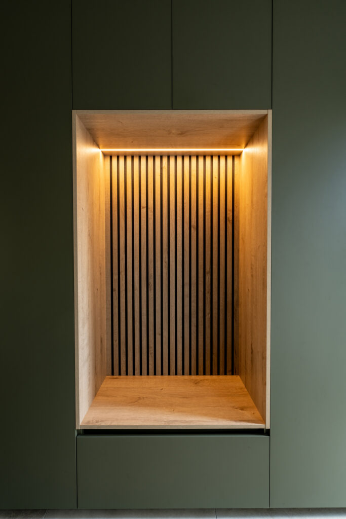 Aménagement de hall d’entrée avec meuble sur mesure